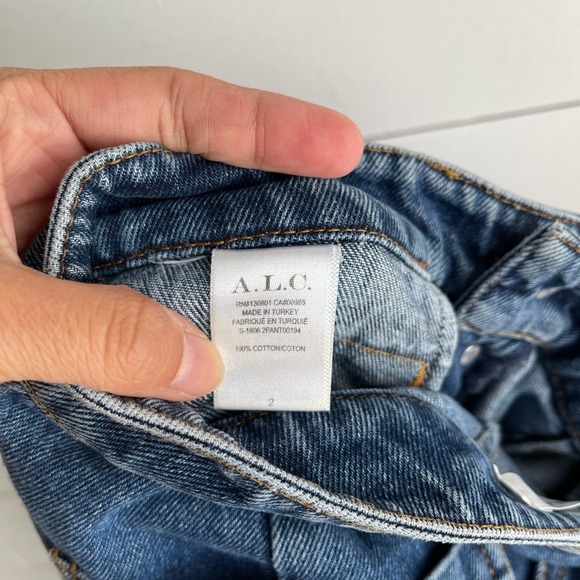 A.L.C Noah Vintage Wide Leg Cropped Jeans - Picture 6 of 7